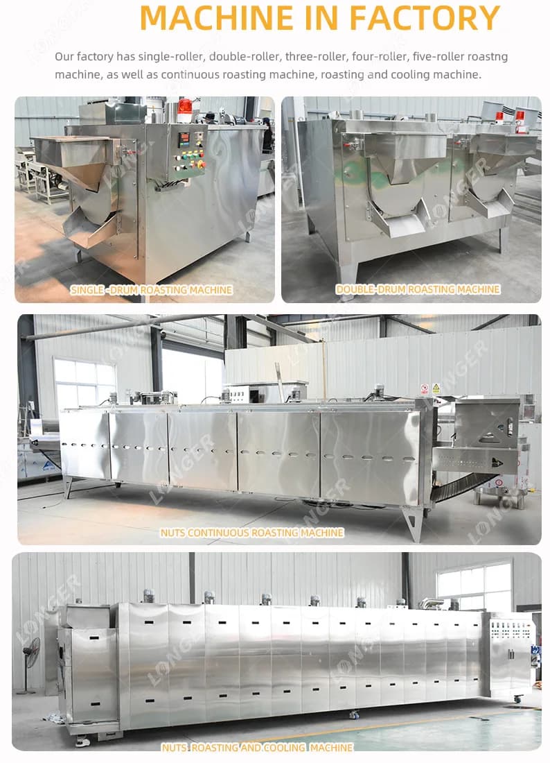 Usine de traitement des noix de pistaches d'amande rôties, machine de fabrication d'arachides salées rôties