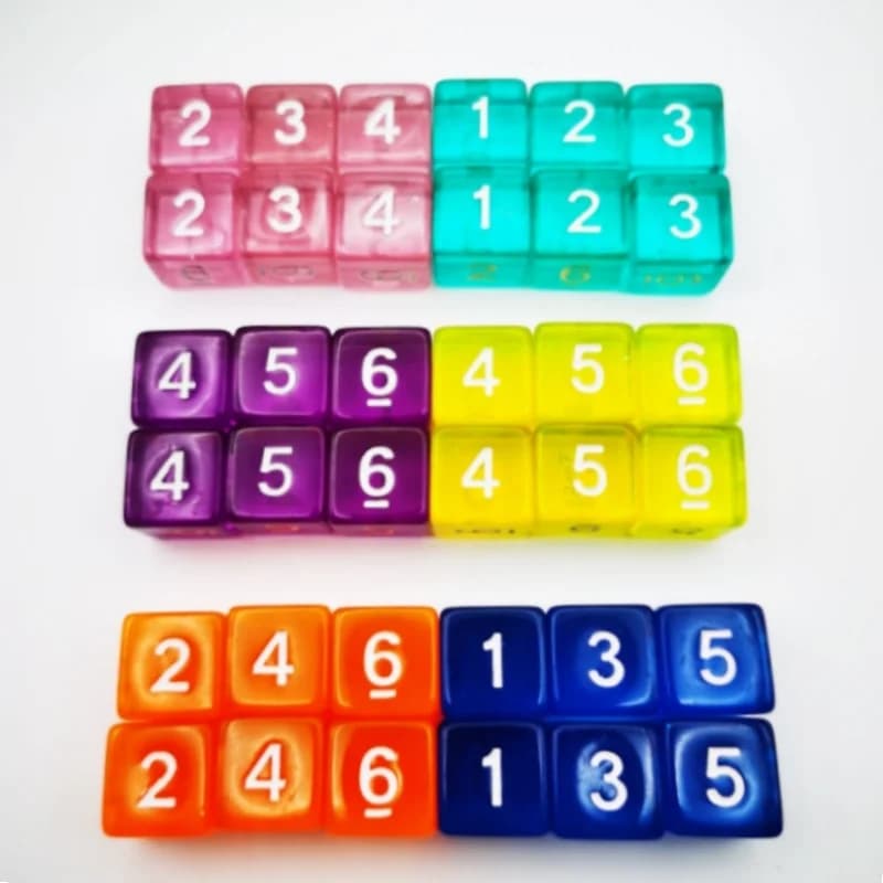 D6 DND dés rôle 6 faces jeux de dés ensemble pour donjons et Dragons RPG MTG jeu