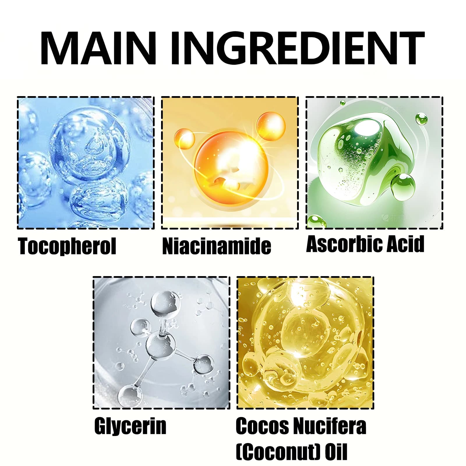 Crème hydratante à l'huile de noix de coco 50g | Collagène et vitamine E | Sans alcool | Convient à tous les tons de