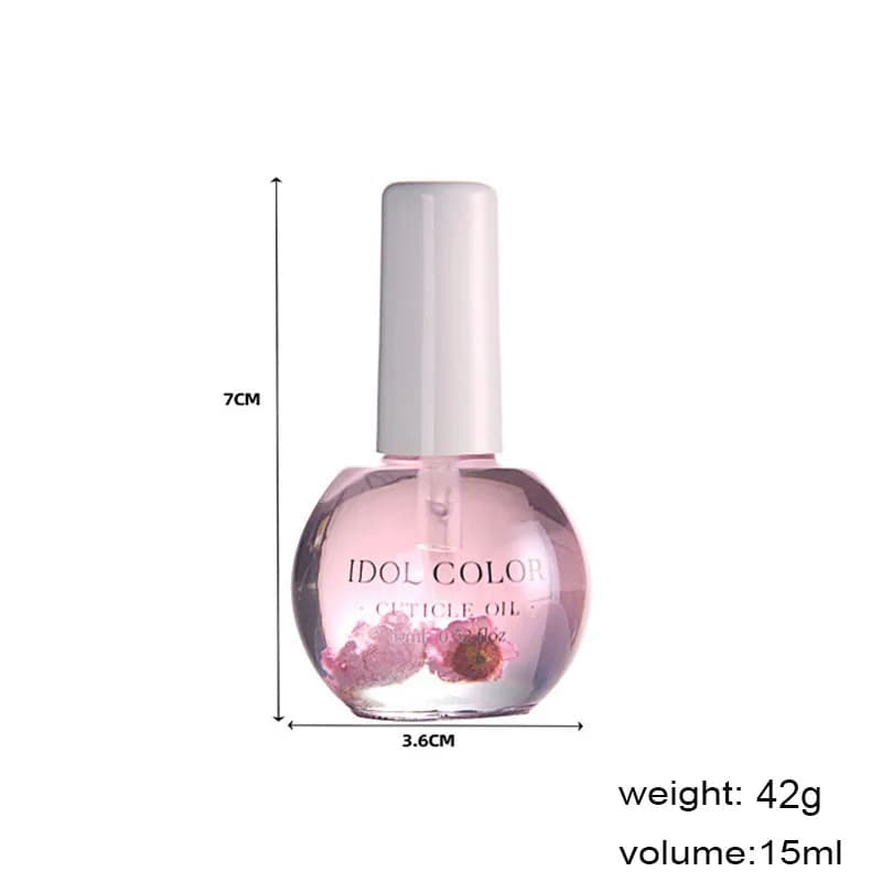 Huile de fleurs séchées pour manucure, 15ml, 8 documents
