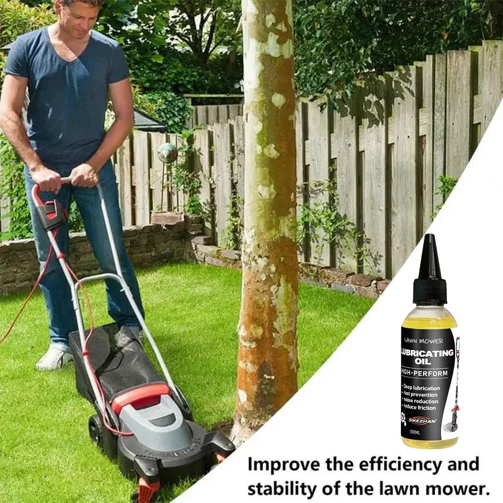 Lubrifiant pour tondeuse à gazon haute performance, 100ml, huile de protection contre la rouille pour l'entretien des équipements d'outils de jardin, opération douce
