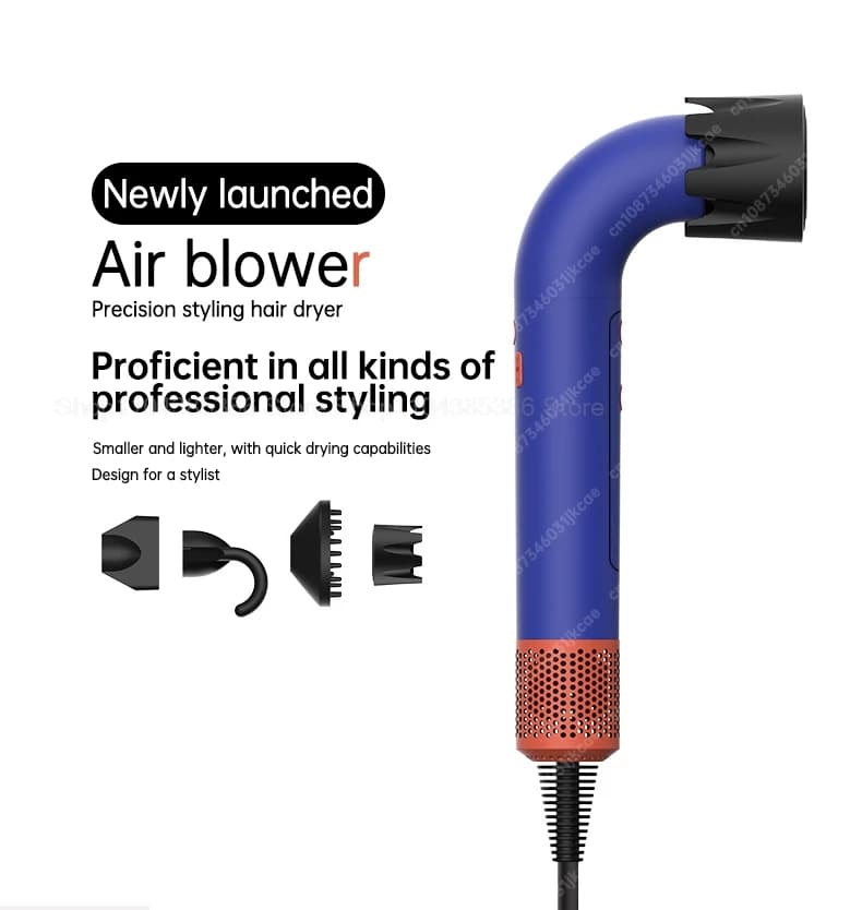 Sèche-cheveux Super Performant pour Sèche-cheveux sans fil Dyson, Outil de Coiffage Personnel à Ions Négatifs, Sèche-cheveux Électrique à Ions Négatifs Programmable