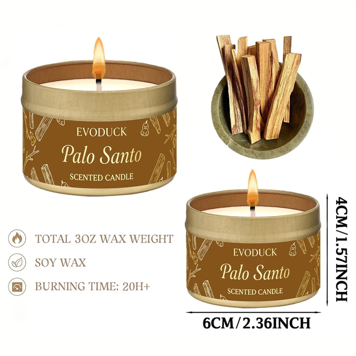 Palo Santo bougies parfumées Premium