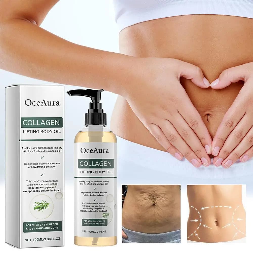Huile corporelle au collagène hydratante et nourrissante, huile essentielle de massage pour tout le corps, hydratant pour peaux sèches