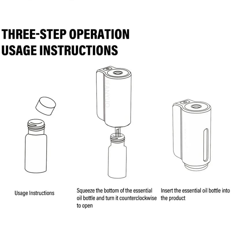 3 pièces huile essentielle utilisée pour recharger le diffuseur d'arôme de voiture électrique humidificateur parfum aromathérapie Kit de recharge huile d'aromathérapie de voiture
