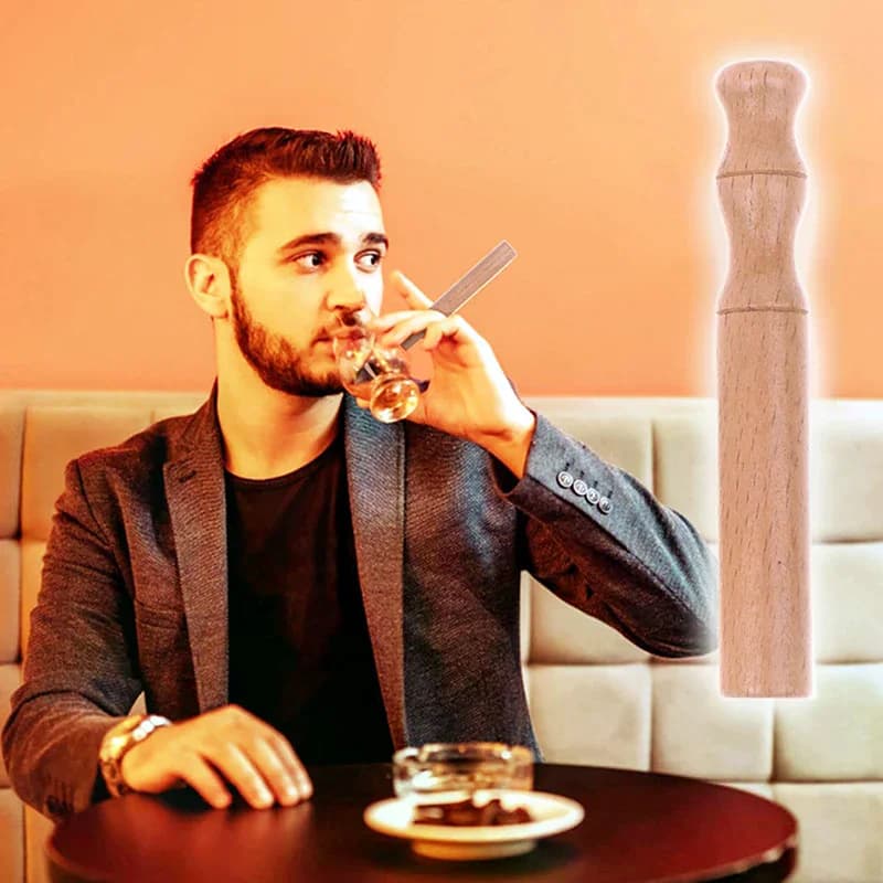 Inhalateur d'aromathérapie pour huiles essentielles, bâton d'inhalateur pour arrêter de fumer, diffuseur personnel en bois pour huiles essentielles avec tiges de fibres