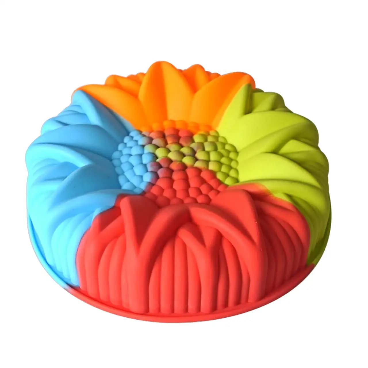 Moule à gâteau d'anniversaire tournesol de 9.8 pouces, moules de cuisson en Silicone, ustensiles de cuisson de gâteaux de fête pour votre dessert d'anniversaire, gâteau, pain, tarte