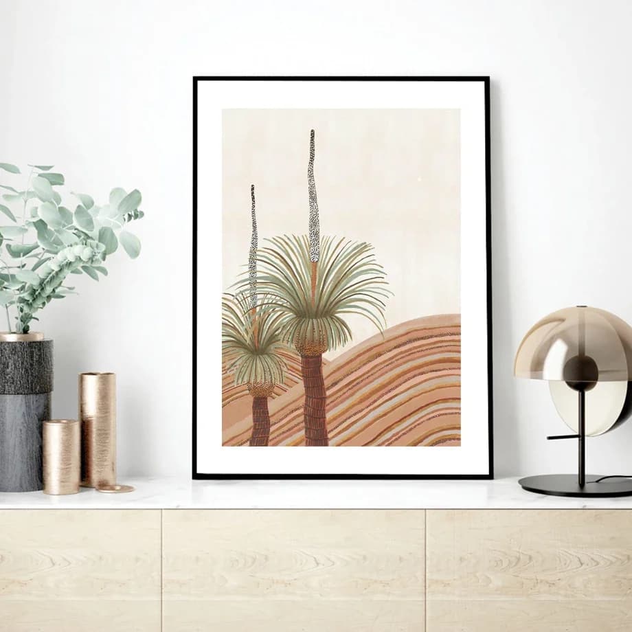 Affiches et imprimés de paysage abstrait Boho, palmier Tropical, cocotier, peinture sur toile d'art mural, images de plantes, décor de salon
