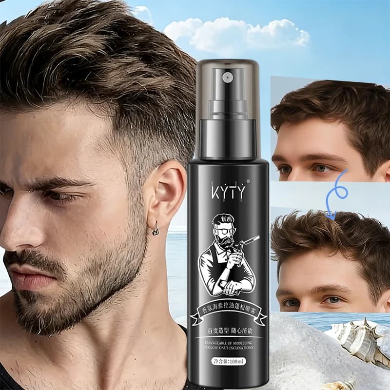 Spray volumateur parfumé au sel marin, contrôle de l'huile, cheveux légers, moelleux longue durée, brume capillaire absorbant l'huile pour un usage quotidien