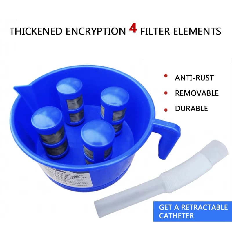 Entonnoir séparateur huile-eau, filtre à essence et Diesel à quatre filtres, impuité d'humidité, filtre d'artefact de séparation de carburant