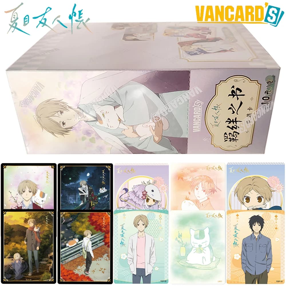 Carte de collection authentique VANCARD de la série Natsume Yuujinchou, produit périphérique d'anime japonais de fantasy et de guérison, carte-cadeau exquise de Noël, jouet