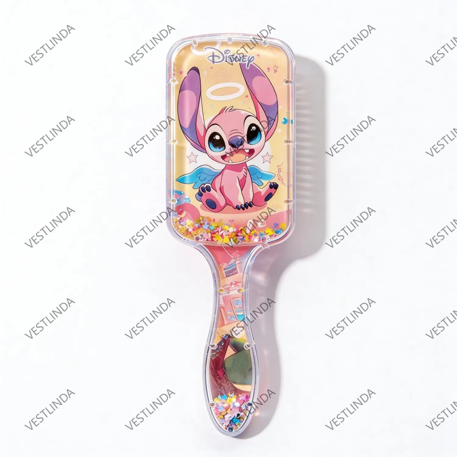 Peigne de massage à coussin d'air Disney Lilo & Stitch, série de peignes à thème dessin animé Stitch, pour filles et étudiantes