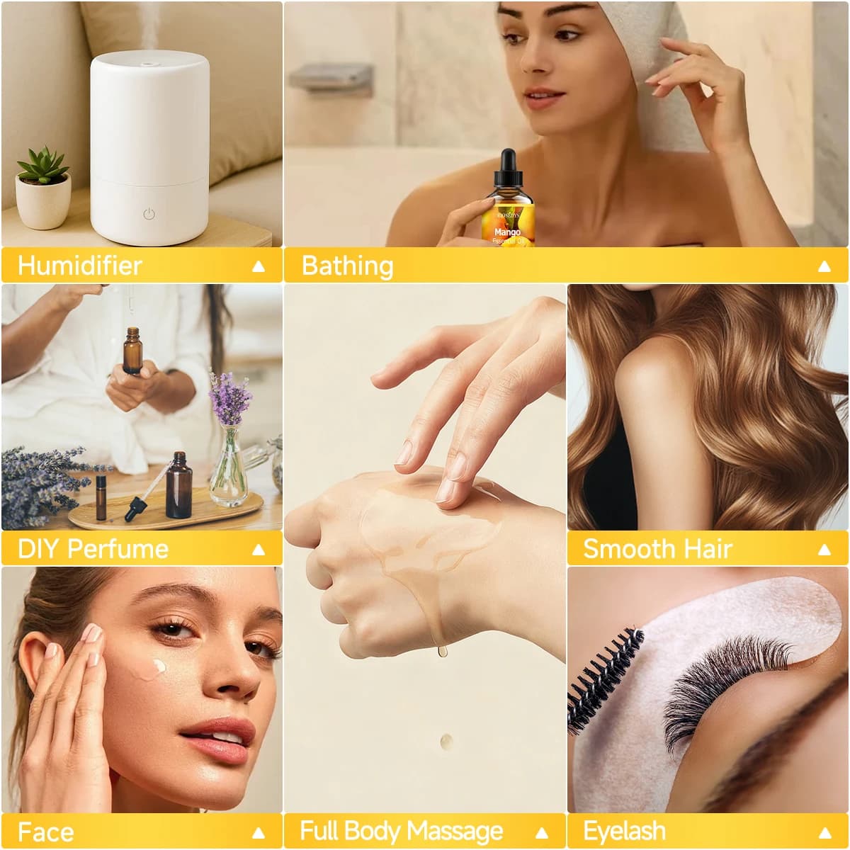 Huile essentielle de mangue, parfum naturel, convient aux massages corporels, aux soins capillaires et aux diffuseurs.