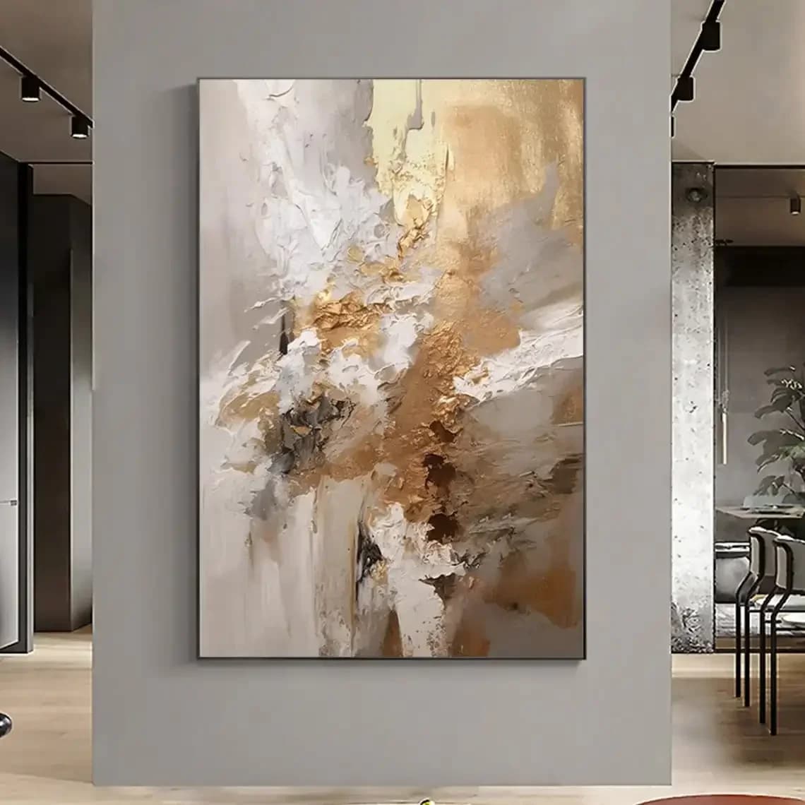 Peinture à l'huile sur toile à Texture abstraite