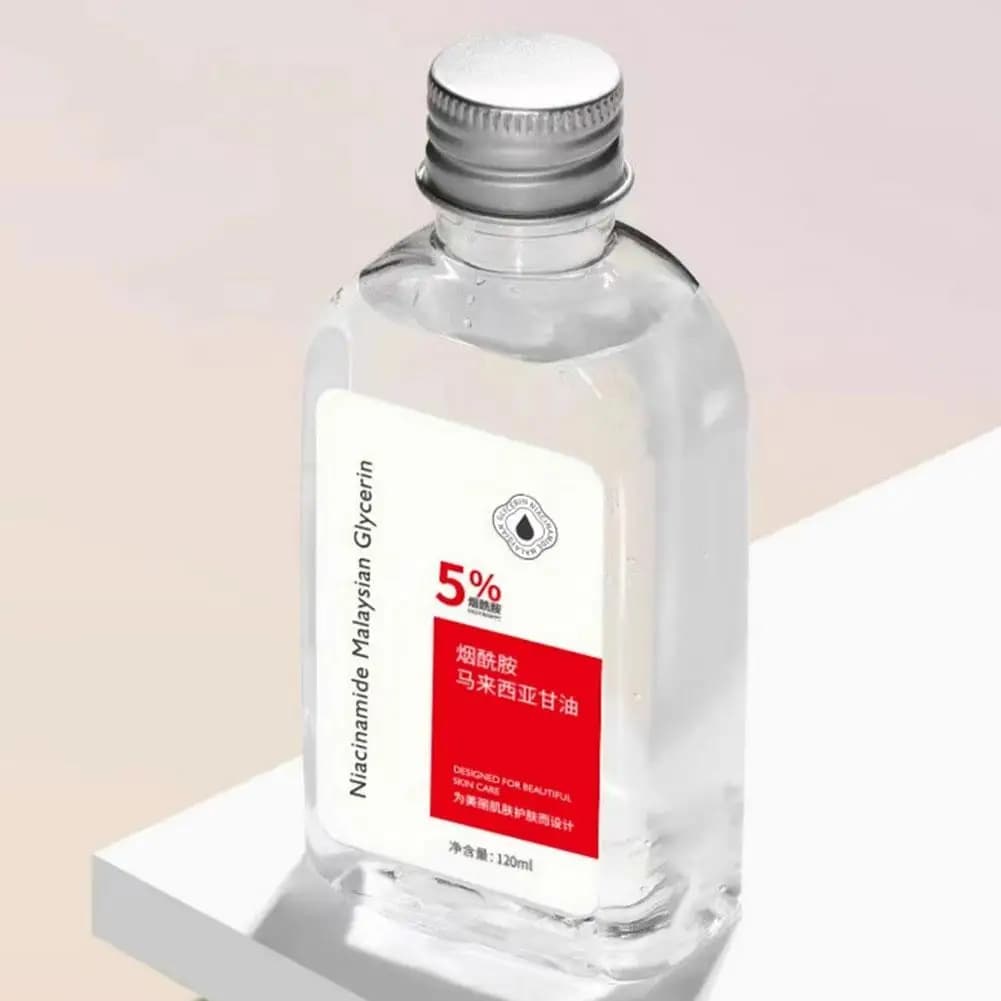 Huile Visage Hydratante et Éclaircissante à la Vitamine E et Glycérine de Malaisie – Améliore la Teint Terne, Régule la Sécrétion de Sébum, Affine les Pores