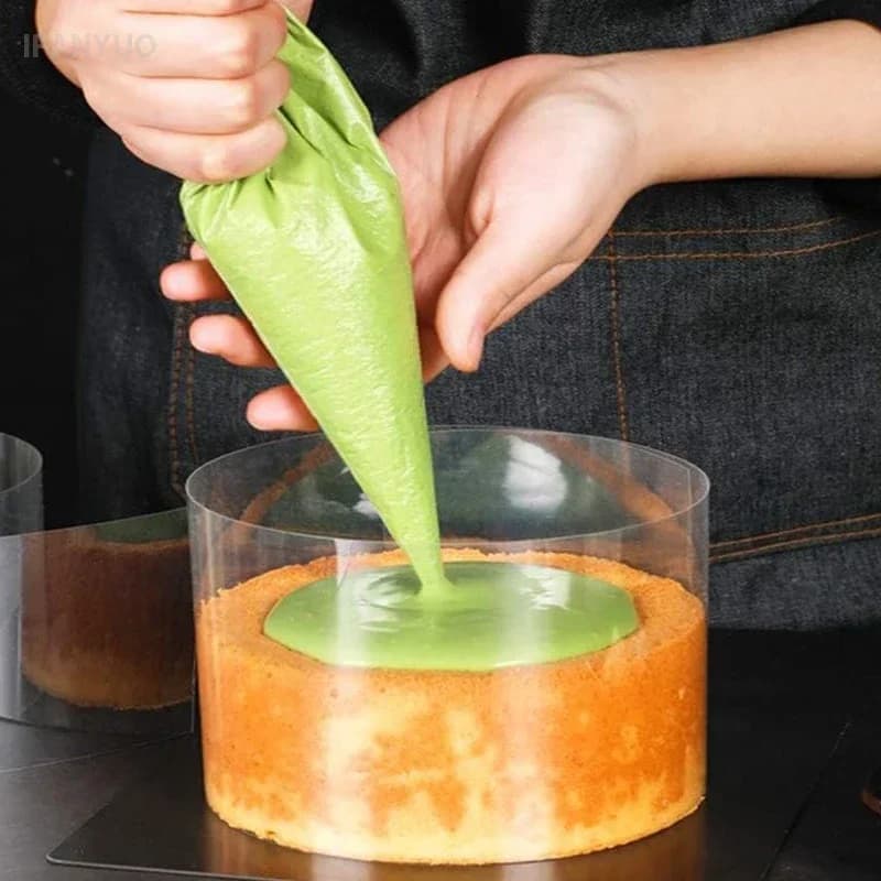 Rouleau de bords de gâteau épais, collier de gâteaux transparents, Mousse, feuilles de gâteaux au chocolat, Film environnant, pâtisserie, outils de Cupcake, 1 rouleau