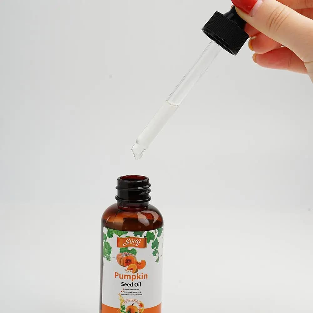 Huile de graines de citrouille améliorée, soin nourrissant, réparation sèche, santé des cheveux endommagés, Massage du cuir chevelu, soins capillaires craquelés, 60ml