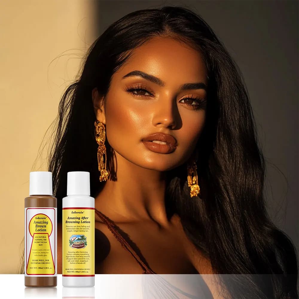 Lotion bronzante imperméable, accélérateur de bronzage naturel hawaïen avec vitamines et antioxydants, formule hydratante pour tous types de peau