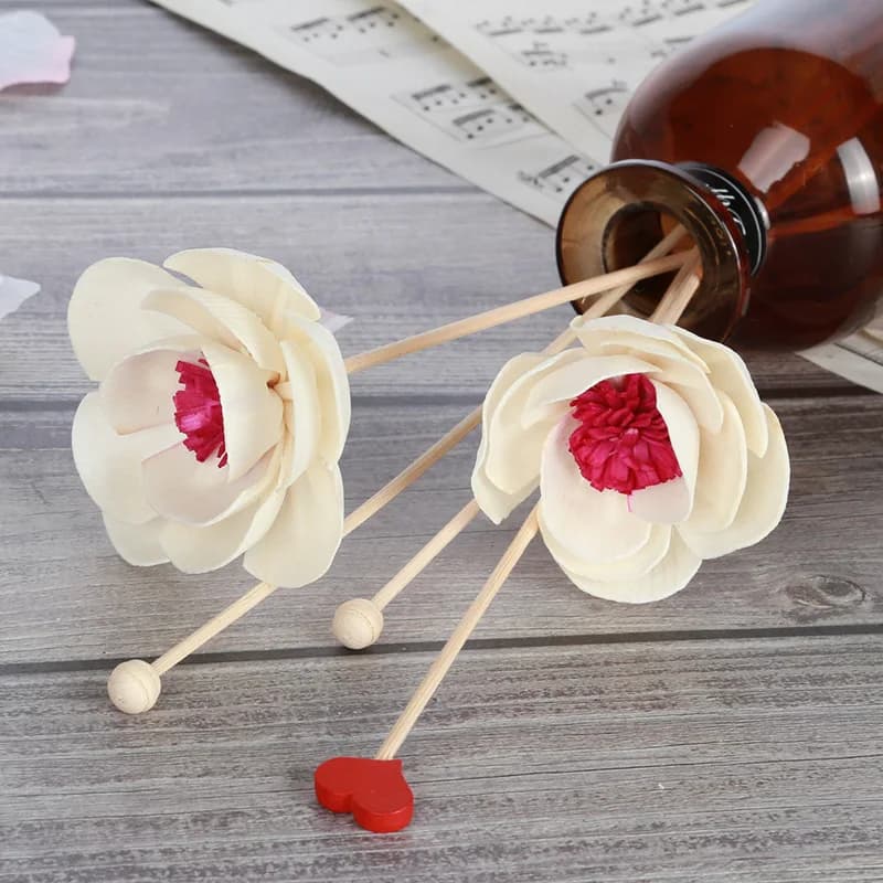 Bâtonnets de rechange pour diffuseur de roseau en forme de fleur