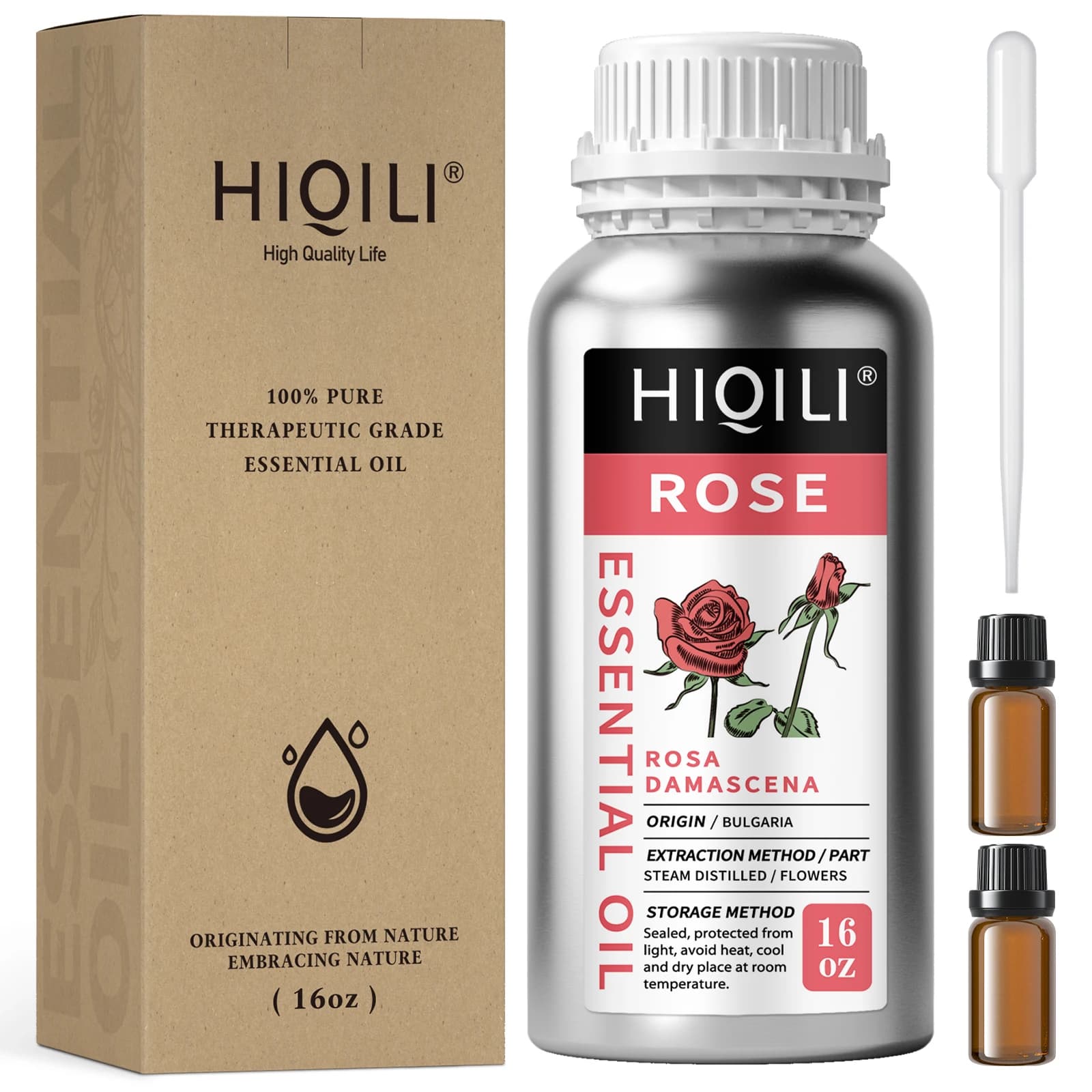 HIQILI 500ML & 1000ML huile essentielle de Rose