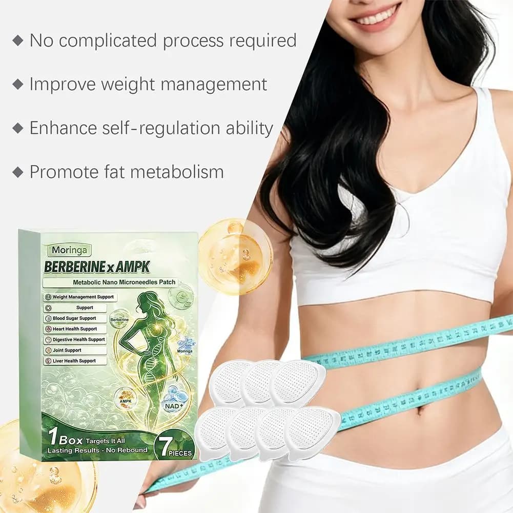 Patch Nano Moringa pour le Métabolisme – Soin Corporel Quotidien – Aide à la Gestion du Poids