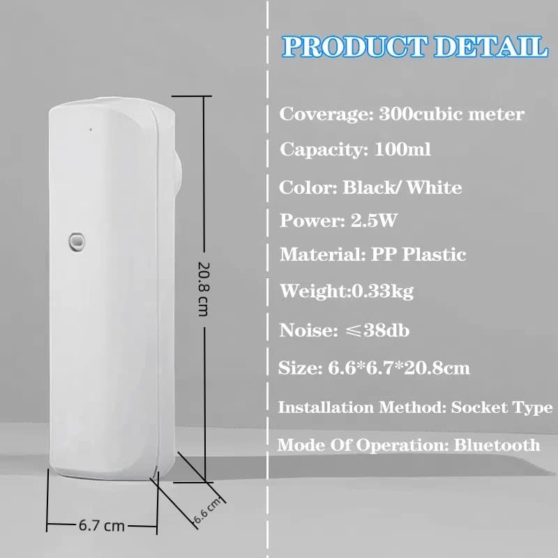 Diffuseur de parfum couverture 300m3 prise murale