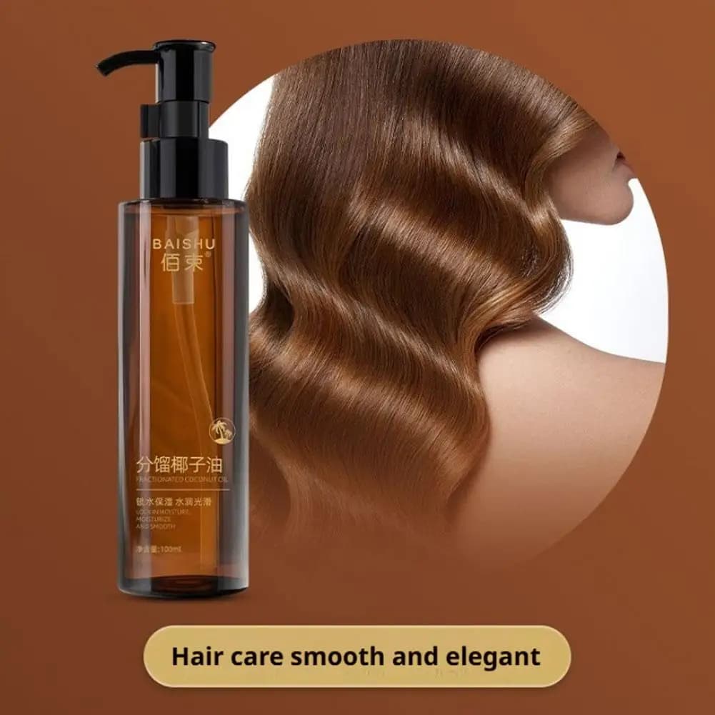 Huile de noix de coco nourrissante pour le corps, soins pour la peau sèche, huile de Massage à absorption rapide pour cheveux et ongles secs et Non gras, 100ml