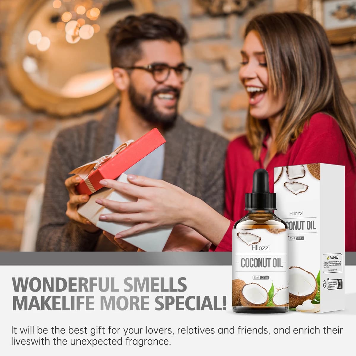 Huile essentielle de noix de coco adaptée au massage