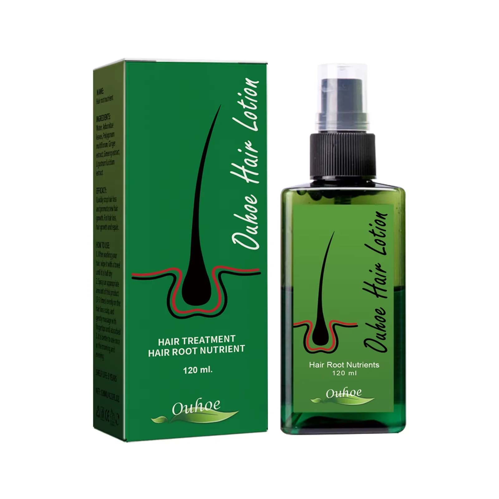 Spray Anti-perte de cheveux, réparation des racines des cheveux, traitement du cuir chevelu endommagé, sérum liquide épais, beauté plus longue, santé