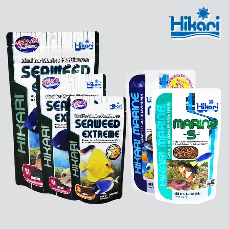 Hikari Marine eau salée Aquarium nourriture pour poissons herbivore végétarien carnivore graine extrême