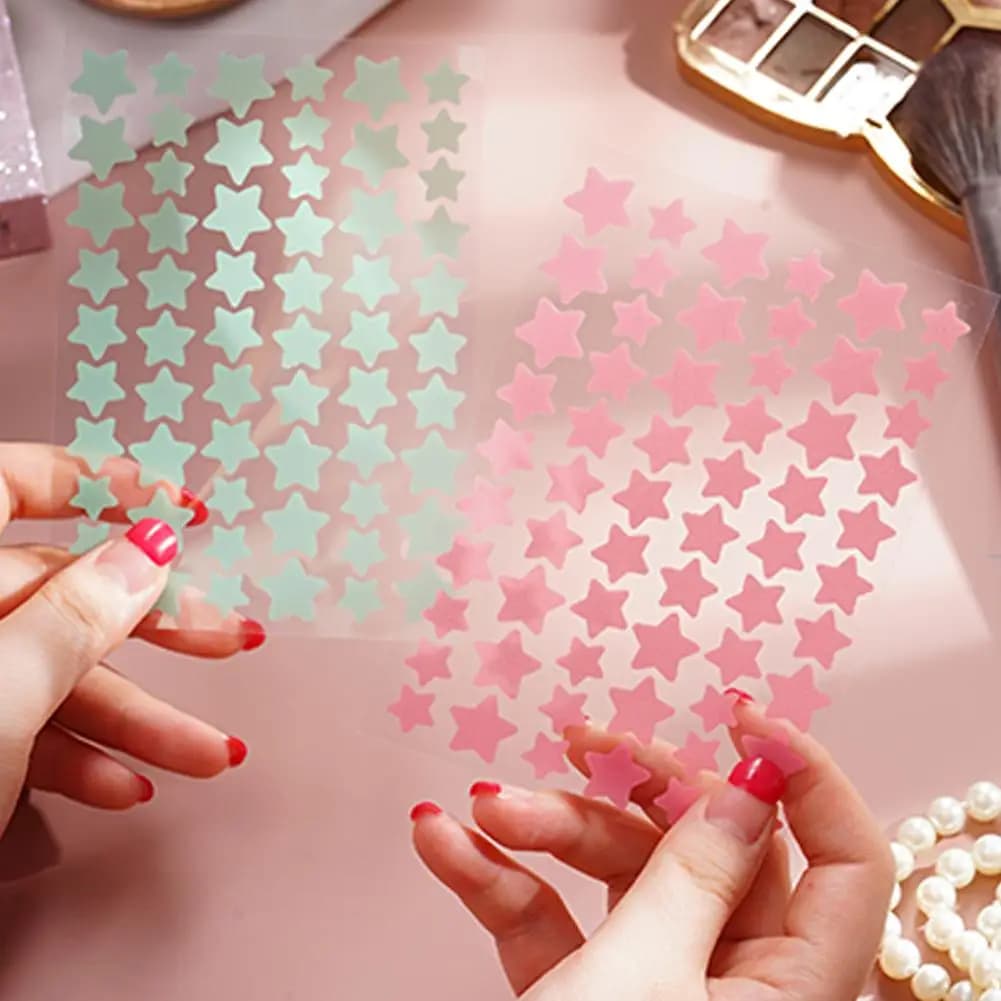 60 Patchs Anti-Boutons Colorés Invisibles – Élimine les Imperfections – Soin Réparateur Invisible pour le Visage et la Peau