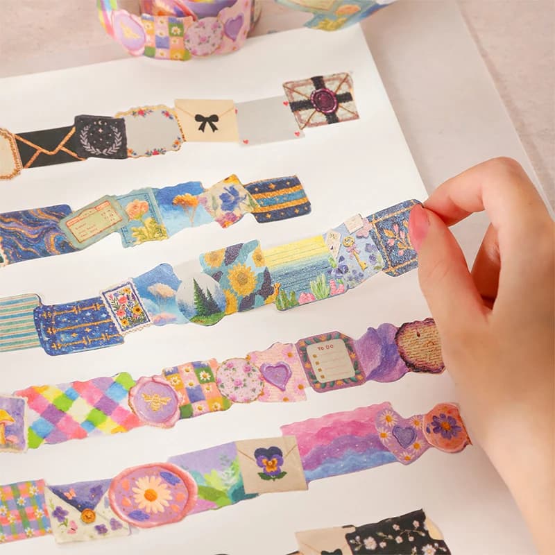 1 à 6 rouleaux de rubans Washi sur le thème de la petite forêt, autocollants pour scrapbooking, matériel parfait pour l'artisanat, fournitures de scrapbooking DIY
