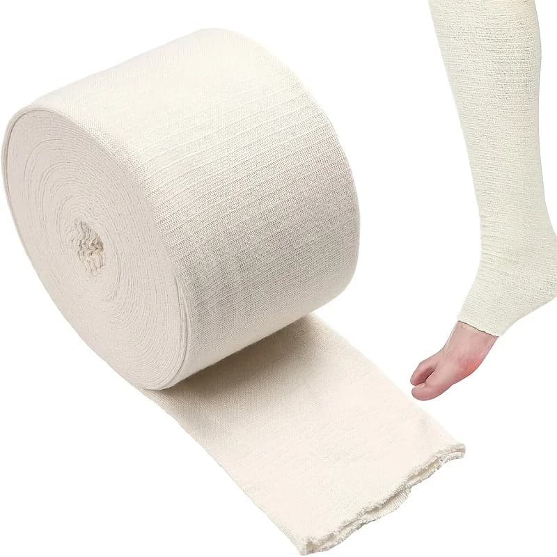 Bande tubulaire élastique portable, 1 rouleau, peut être coupée et compressée, pour plusieurs parties du corps, plusieurs tailles disponibles