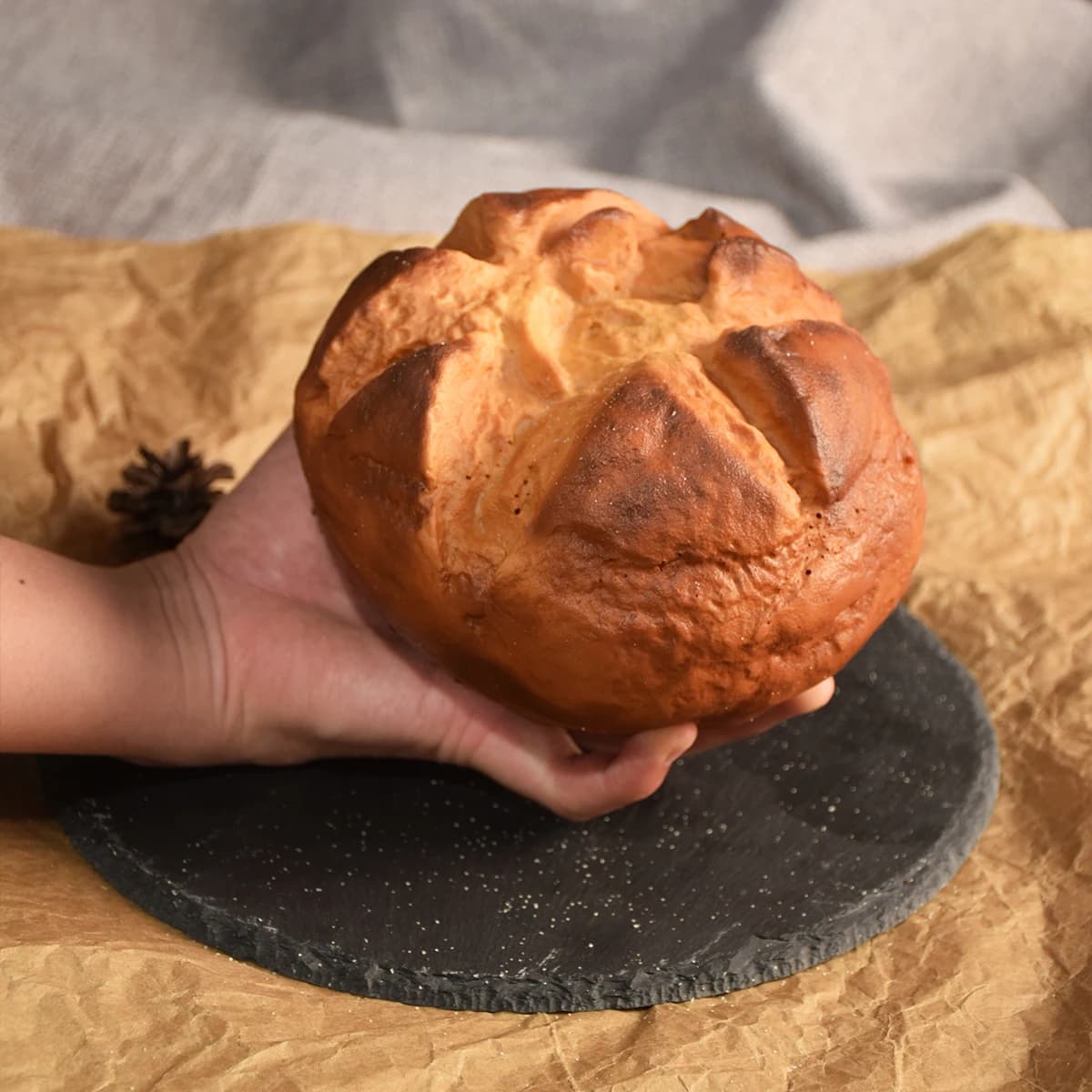 Modèle de pain européen de Simulation d'unité centrale, pain de blé noir de Simulation, modèle de pain de sarrasin, accessoires de décoration de magasin de pâtisserie, modèle alimentaire