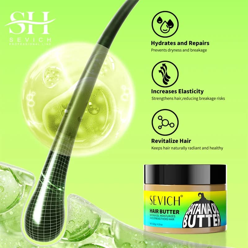 SEVICH 4.23oz huile de Batana beurre 120g huile de Batana Pure pour la croissance des cheveux traitement de la perte de cheveux Anti-rupture masque capillaire pour hommes et femmes