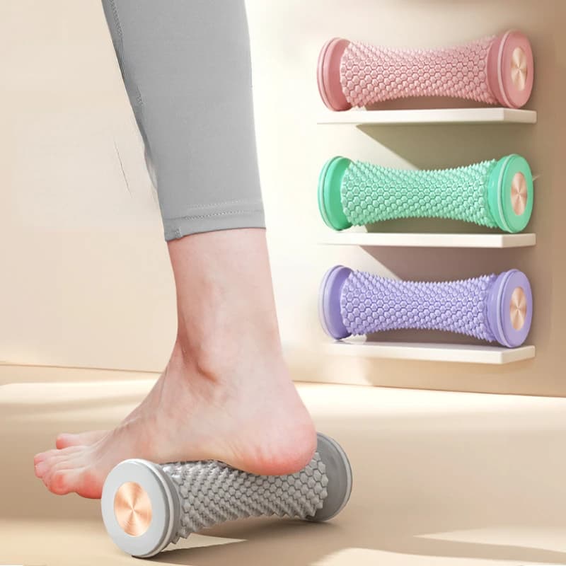 Rouleau de massage des pieds, rouleau de yoga, rouleau de fitness, rouleau de massage musculaire, rouleau de gym, rouleau de relaxation musculaire manuel, pour fascia plantaire