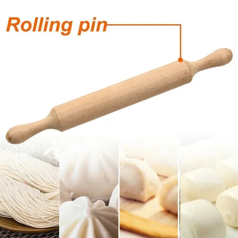 Rouleau à pâte en bois de 20Cm de Long, pour la cuisson, décoration de gâteau Fondant, Mini rouleau à pâtisserie, accessoires de cuisine, 1 pièce