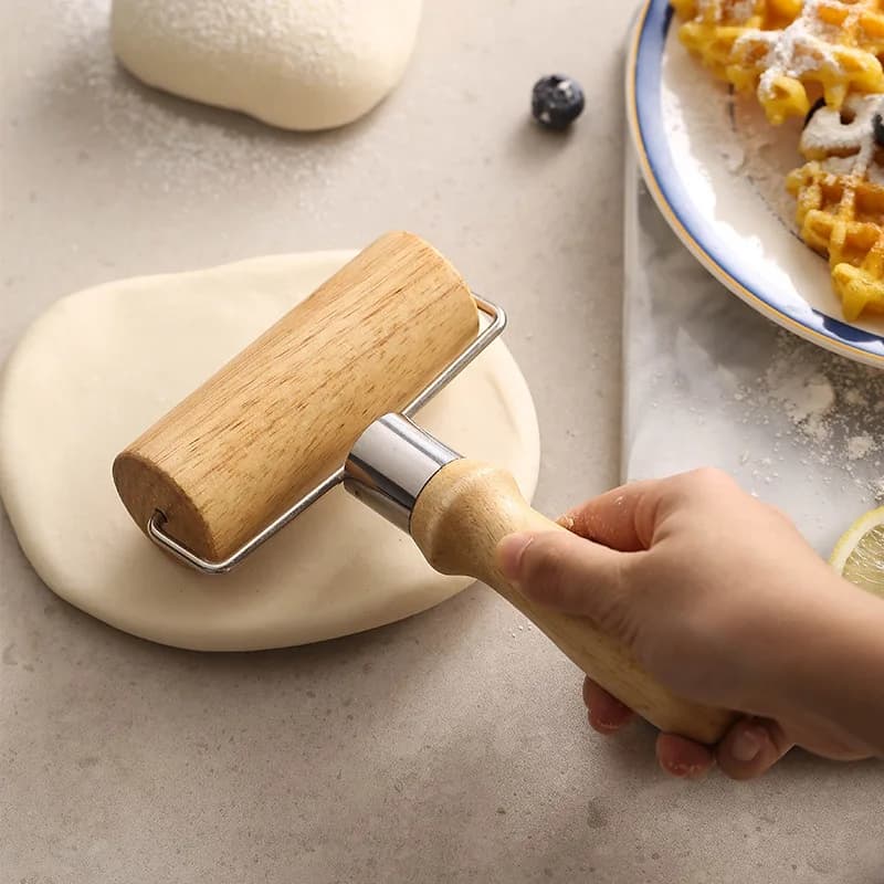 Rouleau à pâtisserie en bois, facile à utiliser, pour étaler uniformément la pâte à croûtes/pizza/autres outils de pâtisserie, 1 pièce