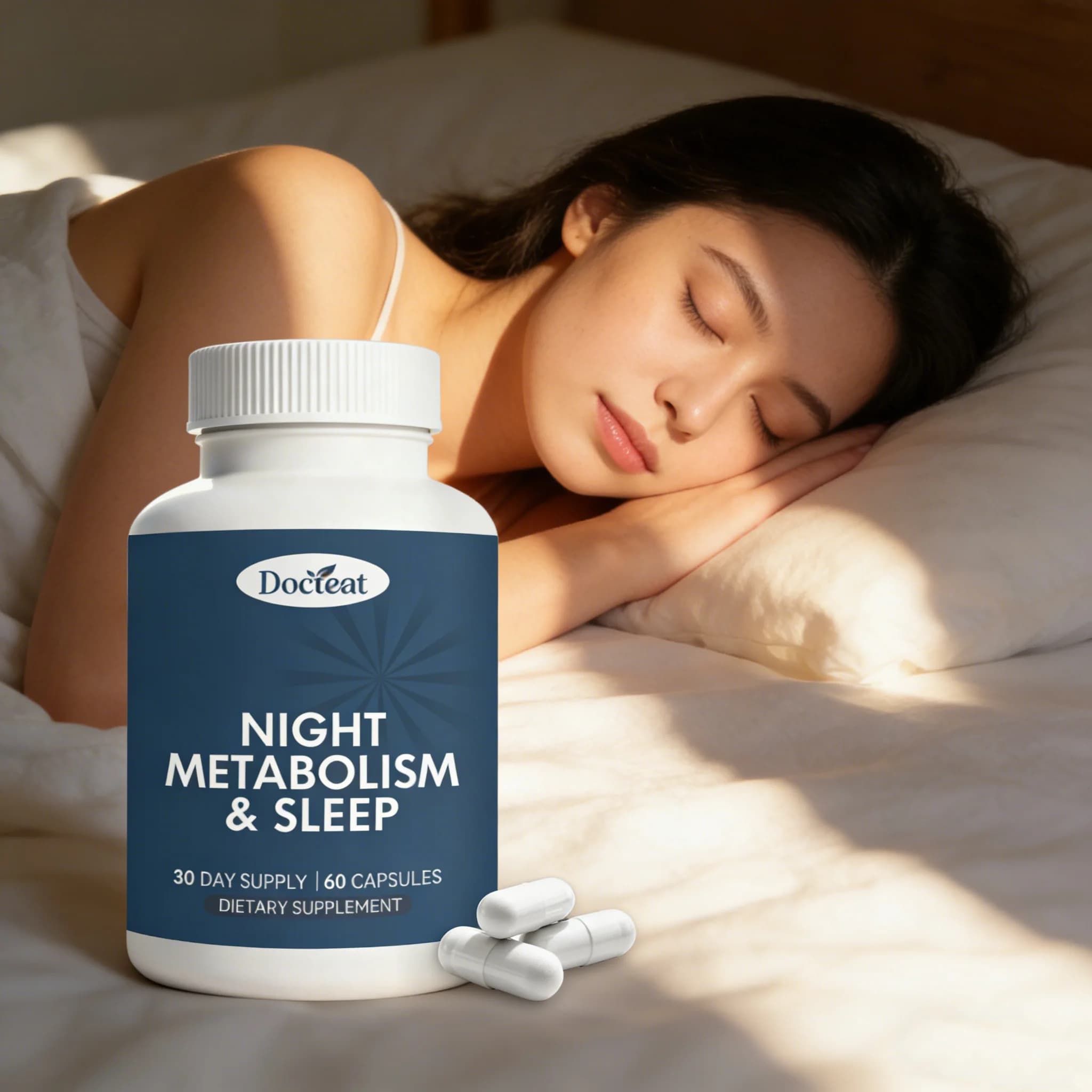Capsules DOCTEAT pour le sommeil : Augmentent la somnolence, améliorent la qualité du sommeil, stimulent le métabolisme, ajustent les habitudes quotidiennes, capsules nutritionnelles