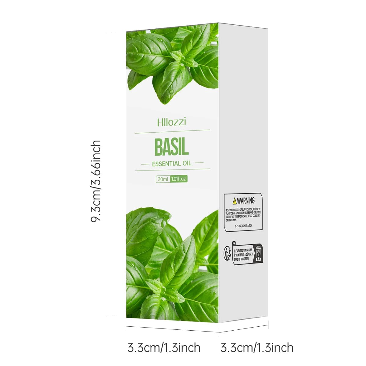 Huile essentielle de basilic hydratante, aromathérapie, 30ml, adaptée aux bougies d'aromathérapie, humidificateur de voiture