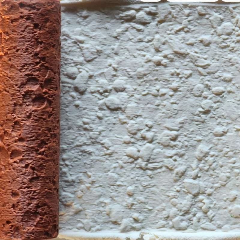 Outil de gaufrage à motif de texture de pierre de rivière pour la pâte polymère, la poterie et la céramique