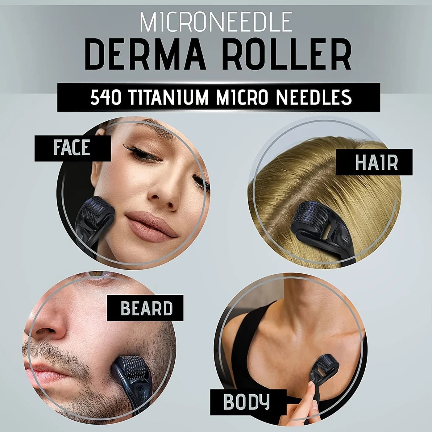 1 pièces rouleau à micro-aiguilles pour visage