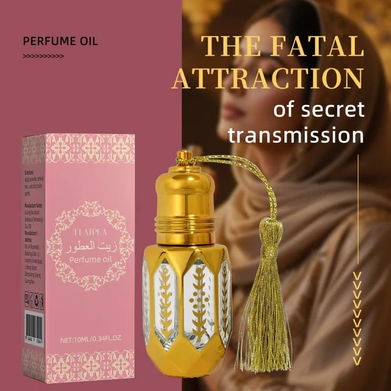 Huile de parfum arabe fruitée au jasmin, parfum durable, élégant, luxueux, charmant, pour femmes, Rollerball arabe du moyen-orient, 10ML