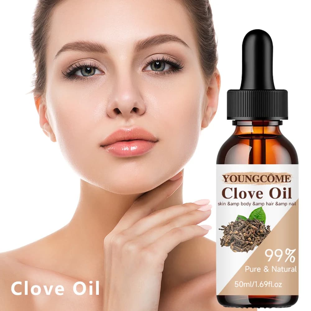 Huile essentielle de clous de girofle, 2 pièces, aide à garder la peau, hydrate et améliore l'élasticité de la peau, brillant, soin du visage, réparation hydratante, Anti-âge