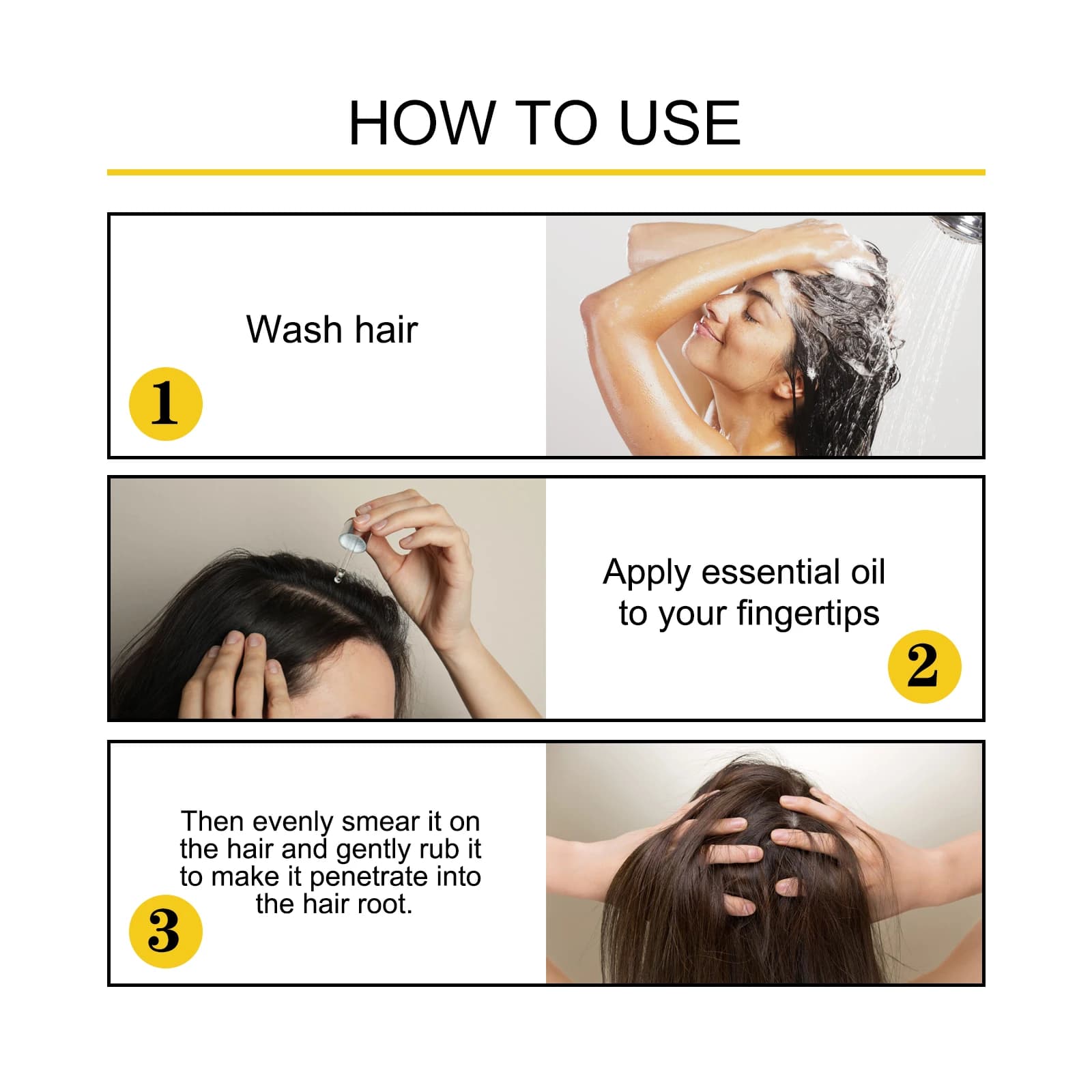 Ouhoe – huile de soin capillaire pour amincir les cheveux, sérum de traitement du cuir chevelu pour renforcer les racines et réparer les cheveux endommagés, formule naturelle 30ml