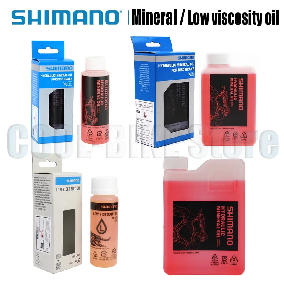 Shimano huile minérale de frein huile de basse viscosité huile de frein hydraulique 100ml huile de basse viscosité pour nouveau frein m8200 m8220 m9200 m9220