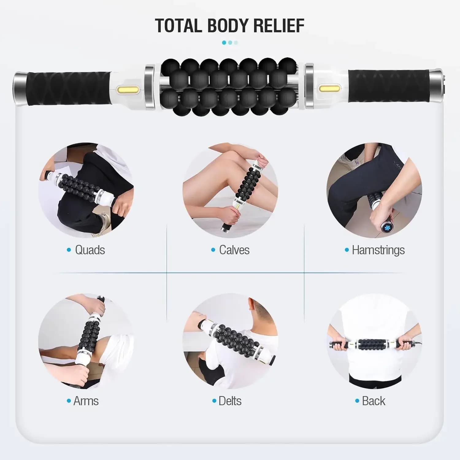 Masseur électrique à percussion, dispositif Portable de Relaxation musculaire, boule roulante pour les athlètes pour soulager et récupérer les Muscles