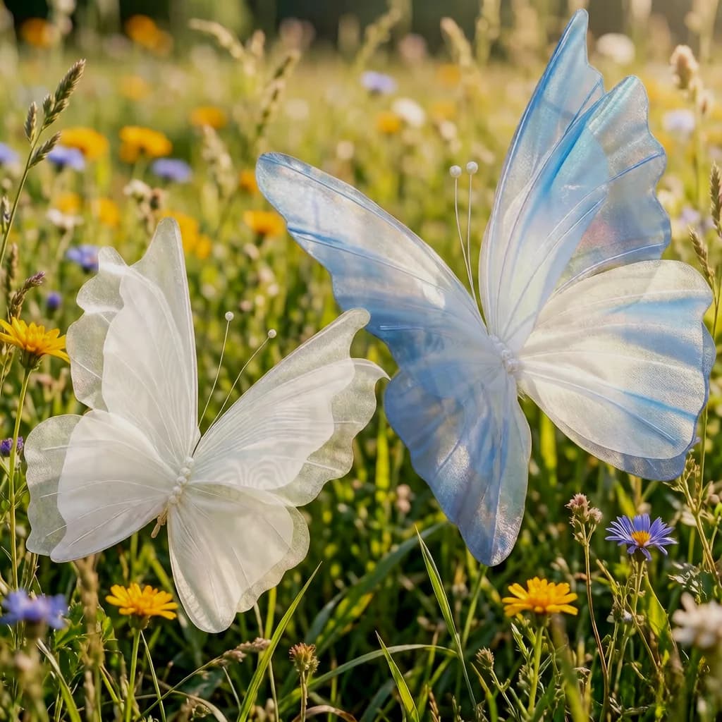 Nouveau papillon fait main de 50 cm / 20 pouces, polyvalent pour la décoration intérieure, les mariages, les fêtes et les décorations DIY d'anniversaire.