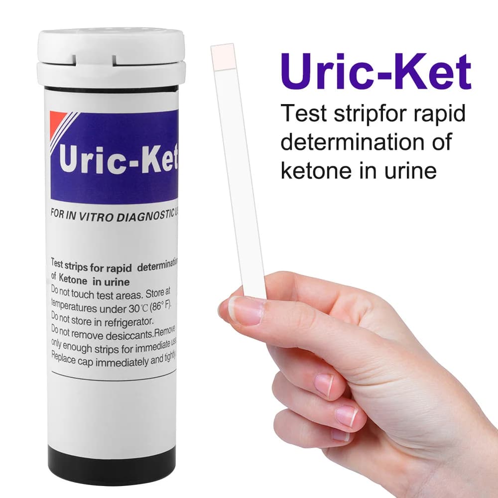 Bandes de cétone Test cétone (100 ct) pour les tests d'urine cétone. Bandelettes de test de cétose pour la régime Keto, Paleo, cétogène, Atkins, Low Carb
