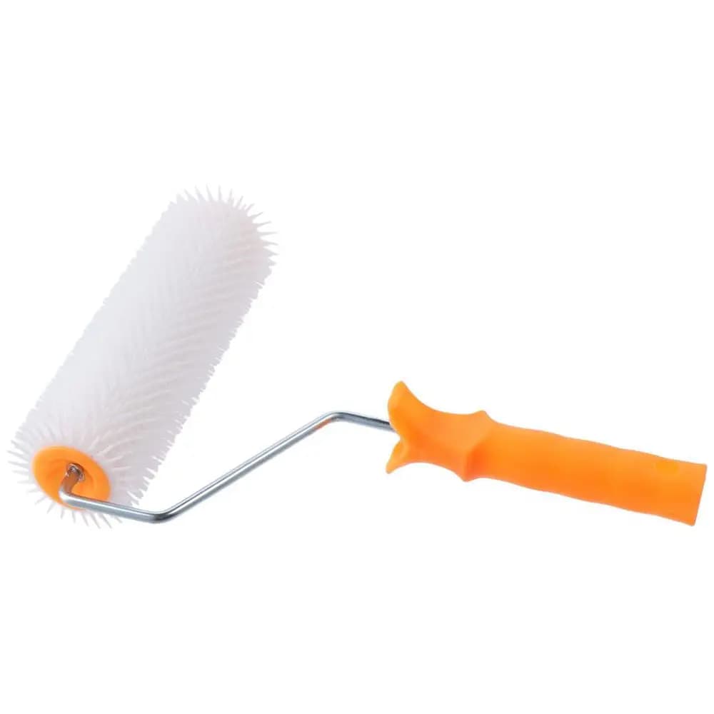 Rouleau à pointes de 23cm/9 pouces, rouleau auto-composé pour sol en Latex, rouleau de nivellement à pointes, rouleau de brosse à peinture